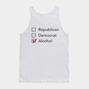 Republican Democrat Alcohol Tank Top